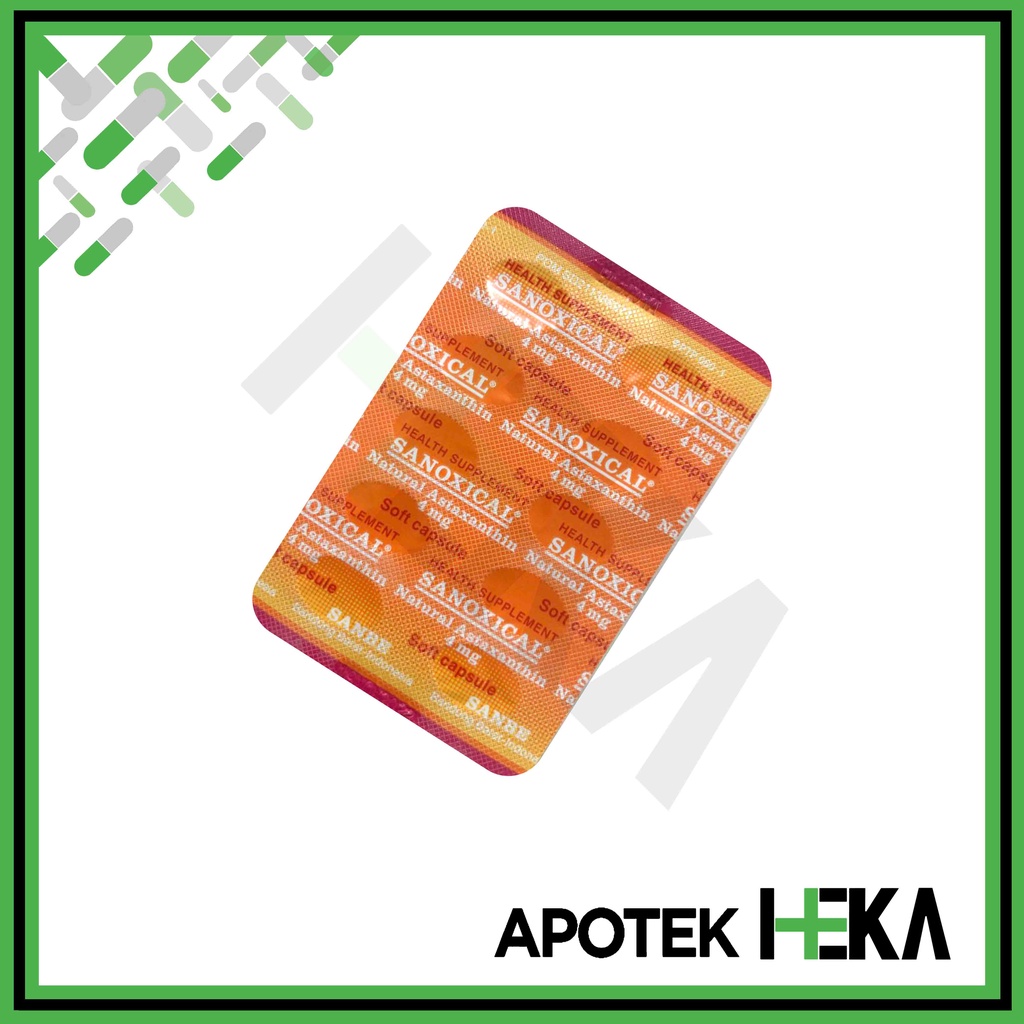 Sanoxical Natural Astaxanthin 4 mg Strip isi 10 Kapsul (SEMARANG)