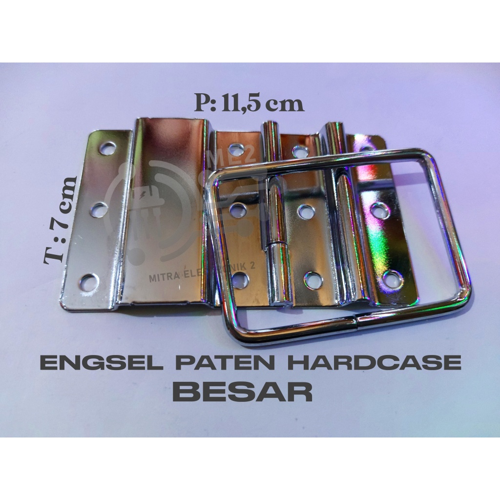 ENGSEL PATEN BESAR HARDCASE FLIGHTCASE CROME SILVER TEBAL