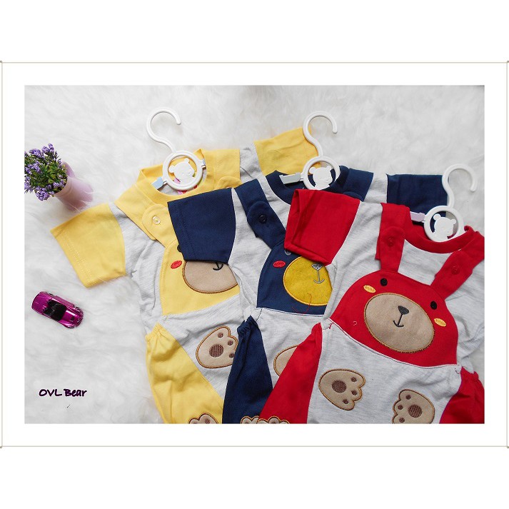 Baju Jumpsuit Apple Kids Anak-Anak Baju Jumper Fashion Baby Ovl Bear