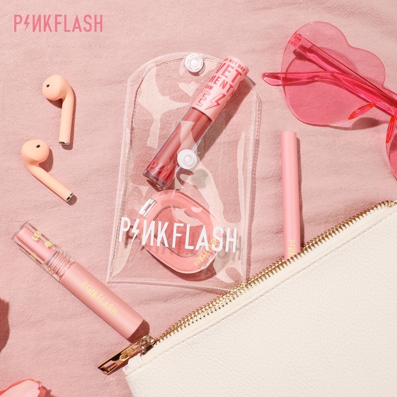 PINKFLASH Waterproof PVC Pouch Travel Transparent Lipstick Bag