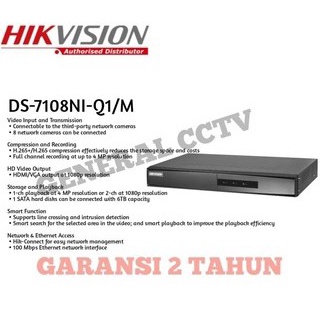 HIKVISION DS-7108NI-Q1/M NVR HIKVISION 8 CHANNEL / NVR HIKVISION 8 CHANNEL