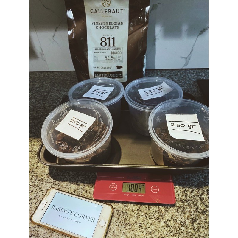 

Barry Callebaut 811 Chocolate Couverture Dark Callets 54,5% Repack 1kg