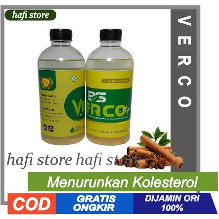 BIOSYAFA VERCO - BS VERCO PENURUN KADAR KOLESTEROL DAN PENUMPUKKAN LEMAK HATI (bisa ditawar)
