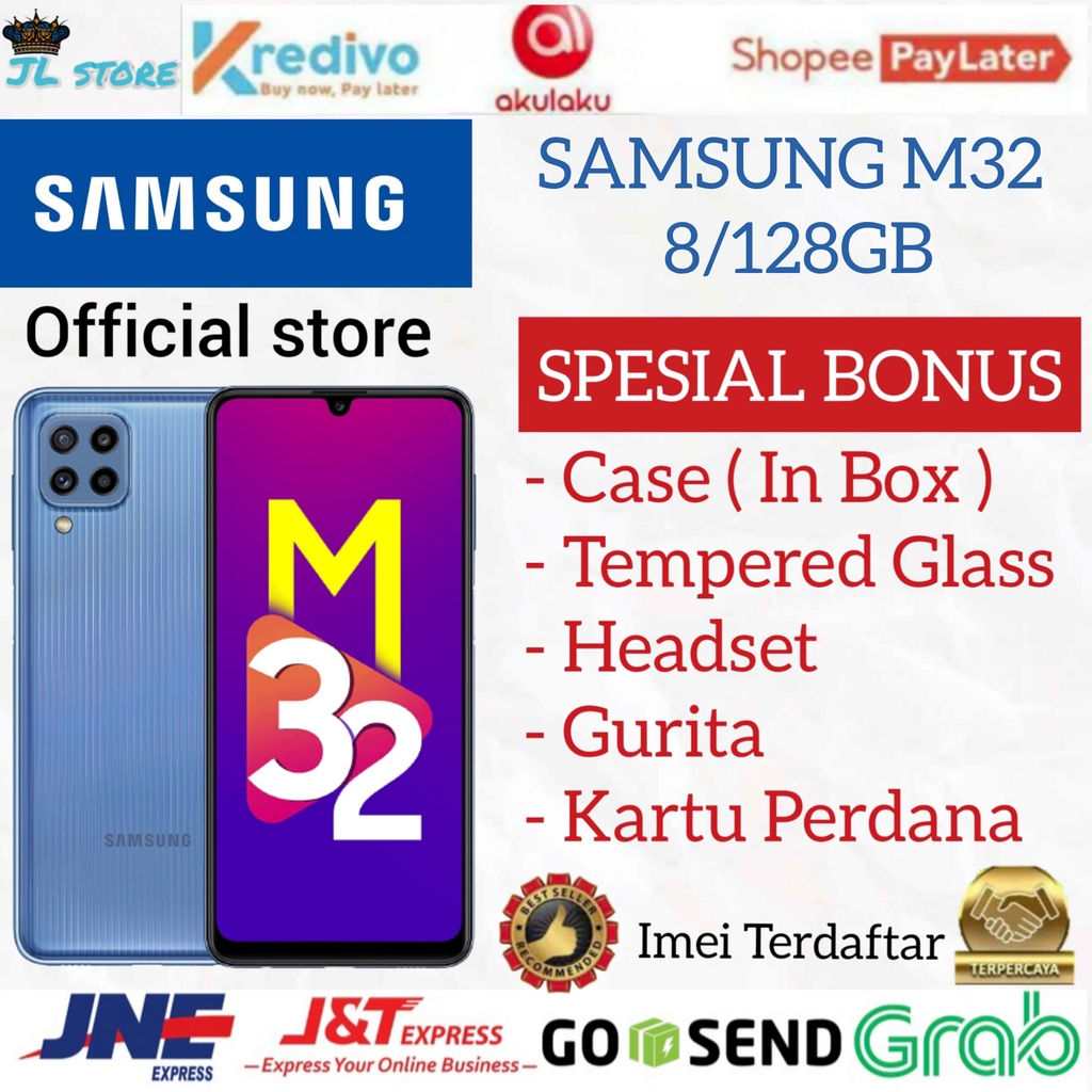 SAMSUNG M32 RAM 8 ROM 128GB 8/128GB GARANSI RESMI SAMSUNG INDONESIA