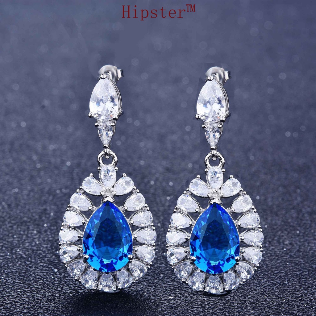 Luxury New Hot Sale Fashion Diamond Rings Ear Studs Pendant Necklace Set