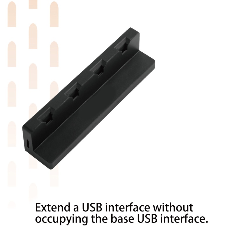 Btsg 4-Port Controller Charging Dock Base Dengan Port USB Type-C Untuk Switch Joy Con