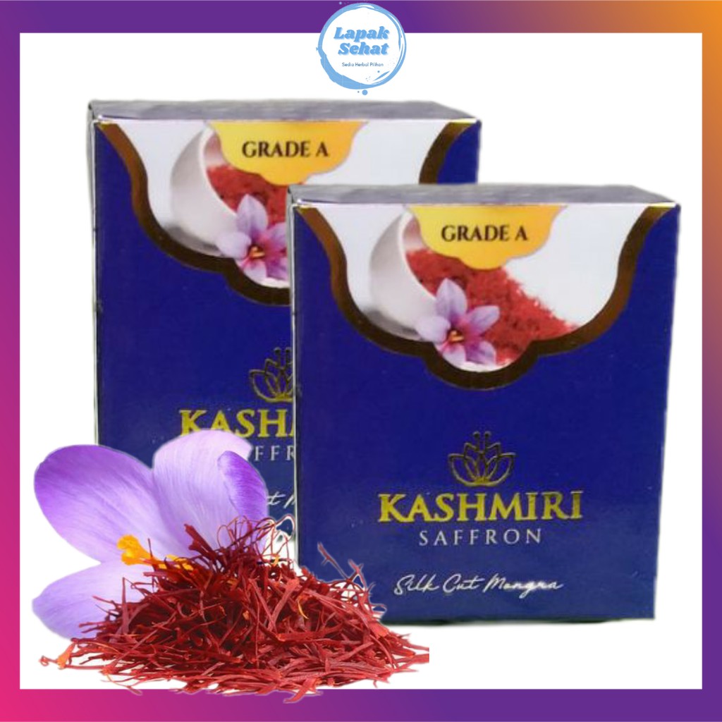 

SAFFRON KASHMIR KUMA-KUMA PUTIK BUNGA CROCUS SATIVAS MURNI ORIGINAL