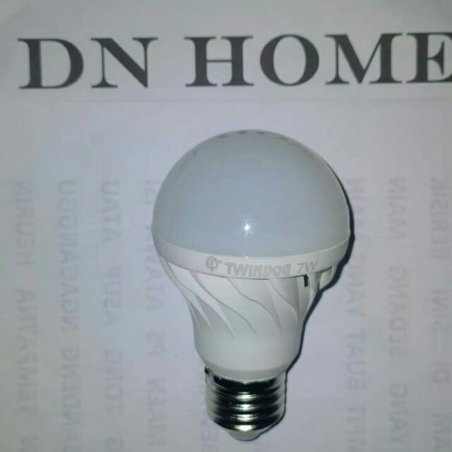 twin dog 7watt lampu bohlam led bulb cool daylight