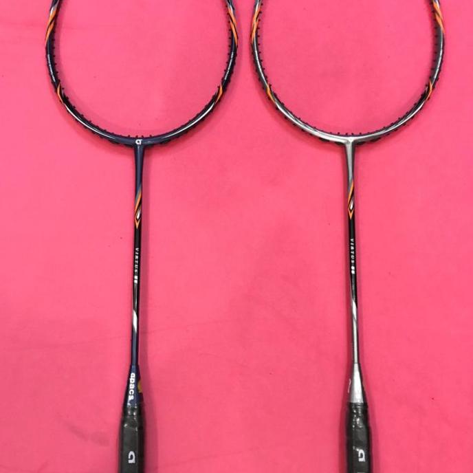 Raket Badminton APACS NEW VIRTUS 55 free grip kuat tarik 35 LBS ORI - Abu-abu Heb