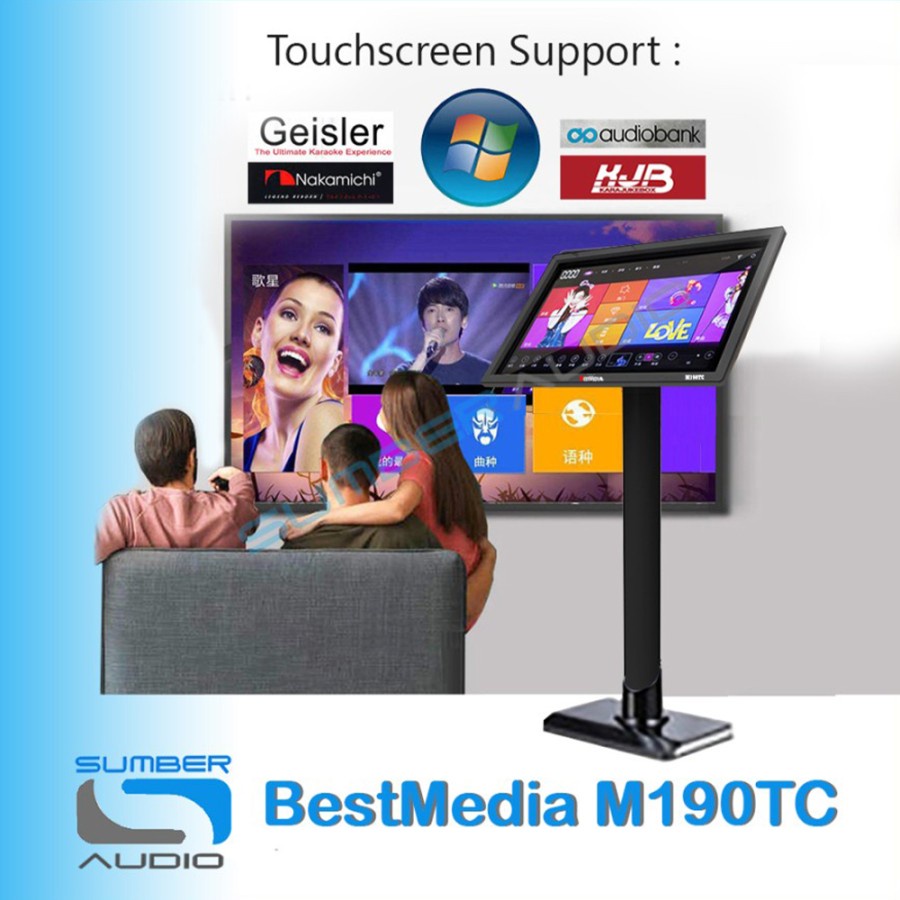 Bestmedia M190TC Touchscreen Monitor PC Player Karaoke Computer 19inch