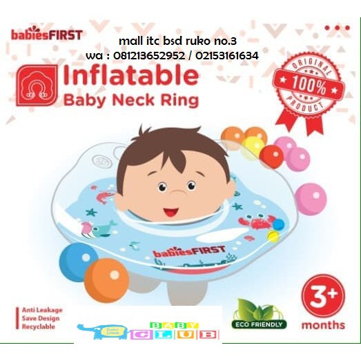 BABIESFIRST Inflatable Neck Ring Pelampung Renang bayi Pelampung leher