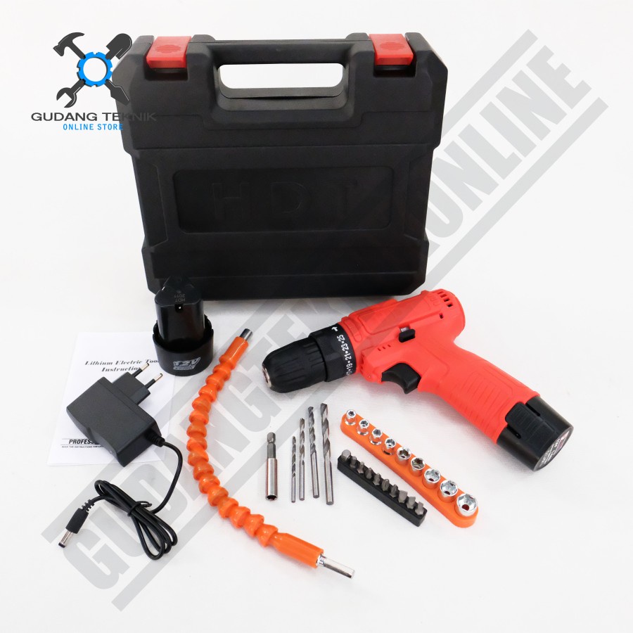 Mesin Bor Tangan CORDLESS 10mm BOSCH 12V / Bor Tangan BATERAI 10 mm BATTERY - Cordless Drill 10mm