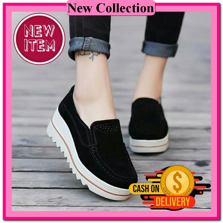 Sandal Wedges Slip Kondangan Wanita Sendal Wadges Pesta Perempuan Korea Wedges Sandal Kekinian Terba