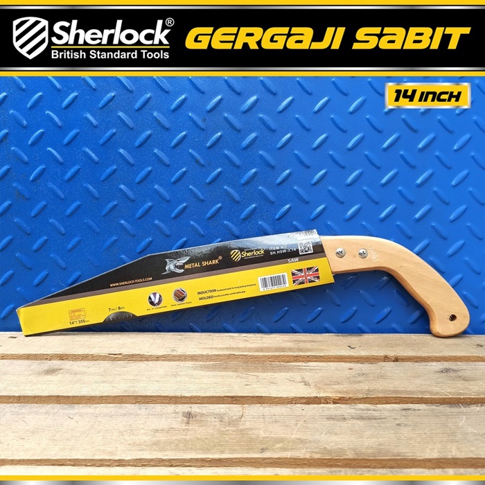 Gergaji Dahan Kopi Lengkung Baja Mn 65 14&quot; inch Sherlock Gergaji Sabit