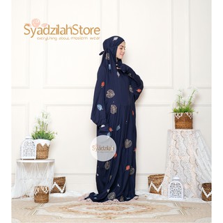 Mukena Terusan Syadzilah Bordir Monstera King | Shopee Indonesia