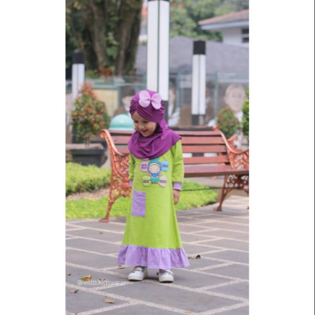 Gamis pocket vitto kidswear