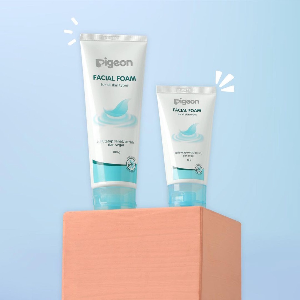 PIGEON Facial Foam  40 ml 100 ml/ Sabun Muka / Pembersih Wajah