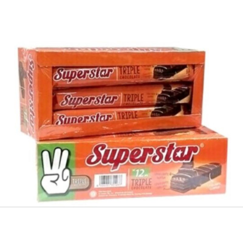 

Super star wafer coklat /jajanan enak/ecer