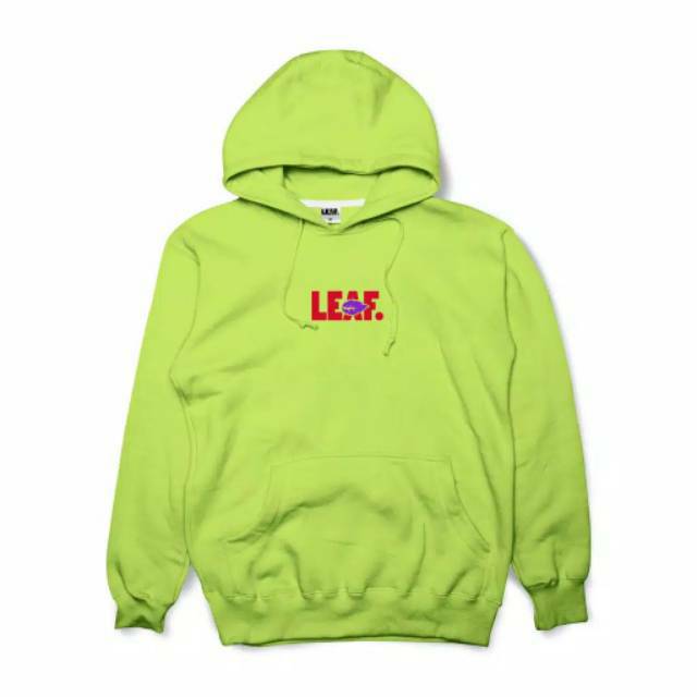 LEAF Hoodie OG Logo Game Neon Green