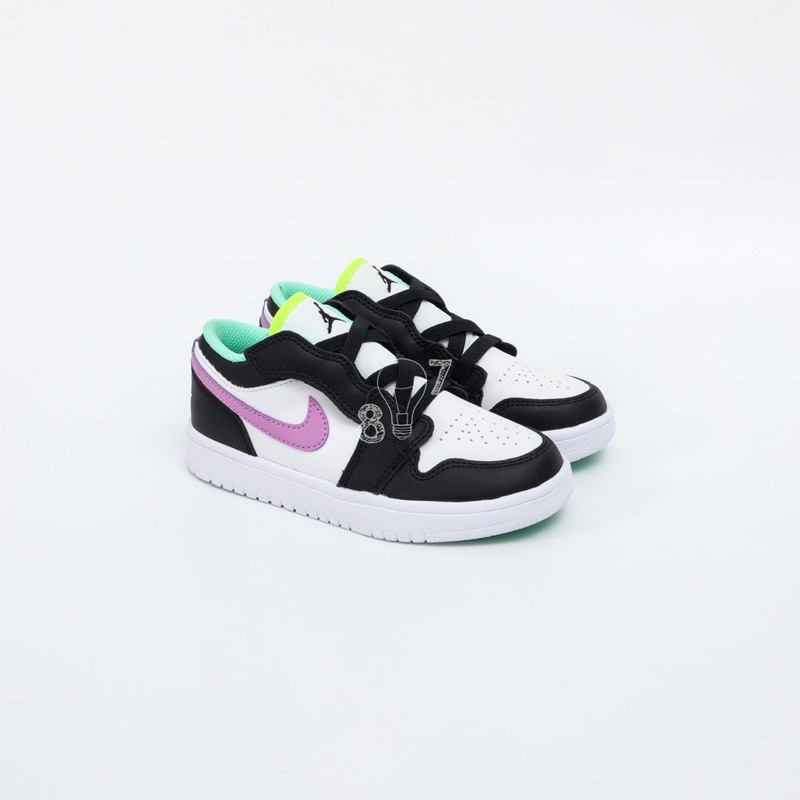 Air Jordan 1 Low White Violet Kids