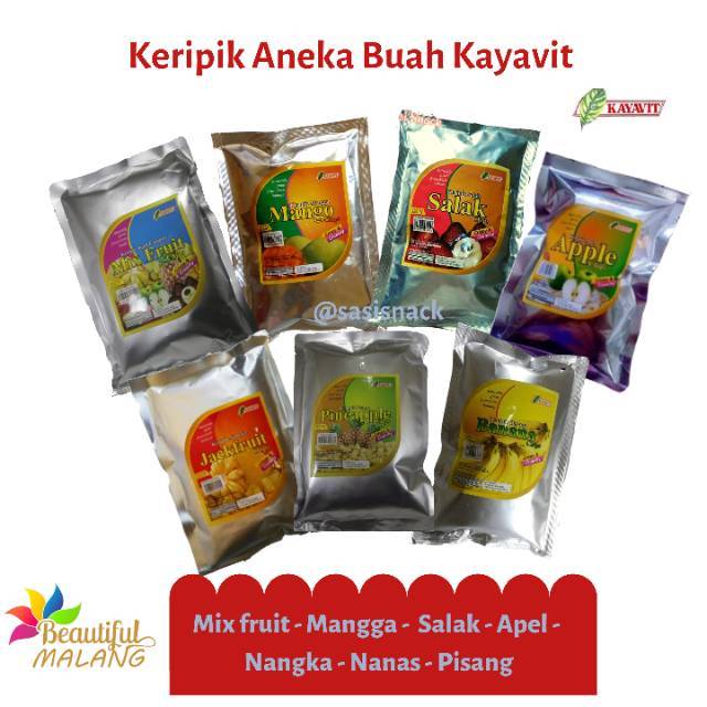 KERIPIK BUAH Kayavit Malang Kualitas Super 80 gr