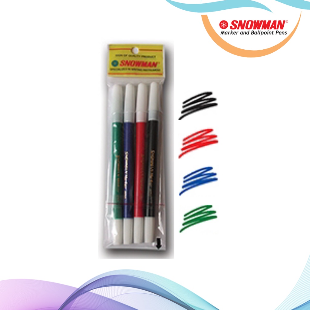 

PENCIL MARKER / SPIDOL KECIL SNOWMAN 4 WARNA PW-4