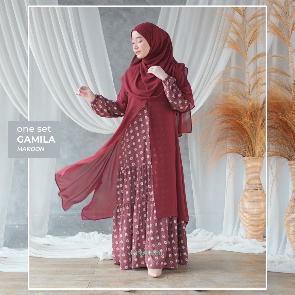 Greenism Gamis Gamila Quality Premium Syari'i Dress