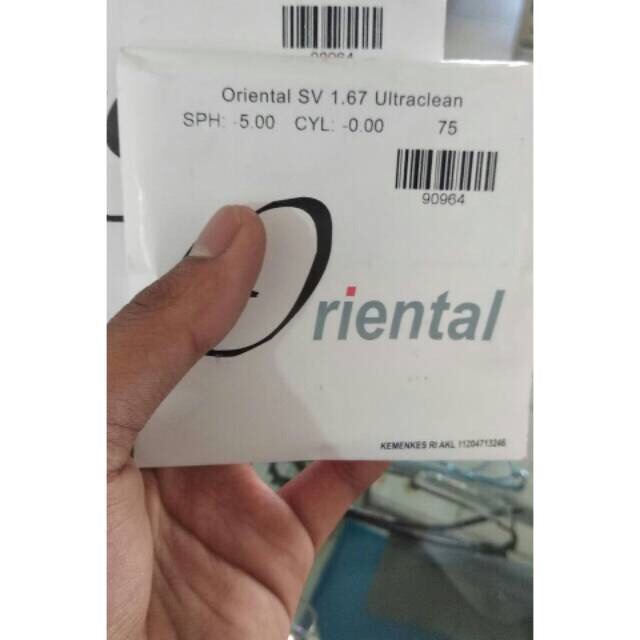 Lensa Oriental indek 1.67 /Lensa minus tinggi ditipisin | lensa tipis / lensa minus tipis