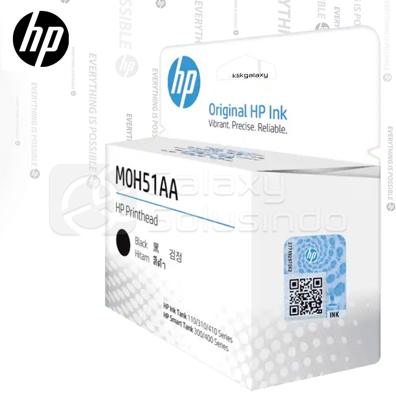 HP Printhead MOH51AA Black Cartridge - MOH51A Hitam