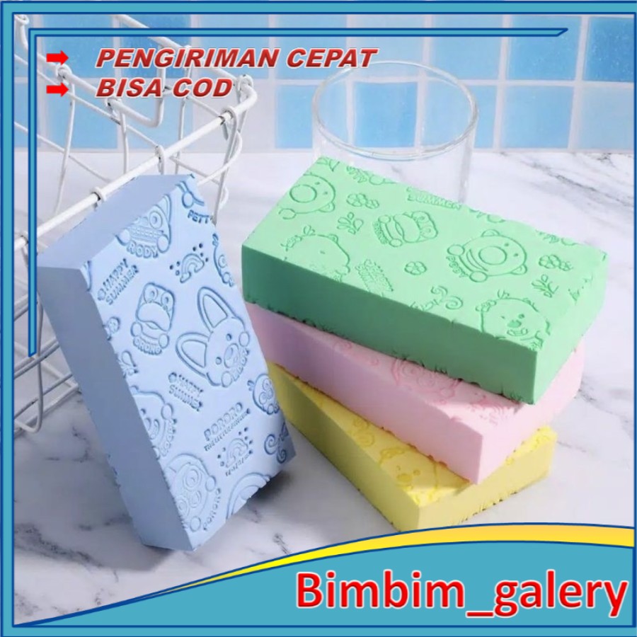 Sponge  Mandi Pembersih Daki (aman untuk jenis kulit apapun termasuk kulit bayi) spon daki BIMG