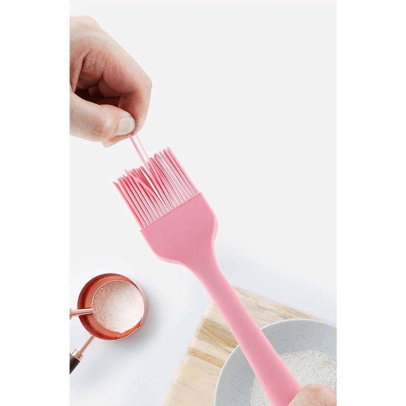 HOVELSHOP Kuas Dapur Bahan Silikon Alat Pengoles Kue Roti BBQ Silicone Food Brush Tahan Panas