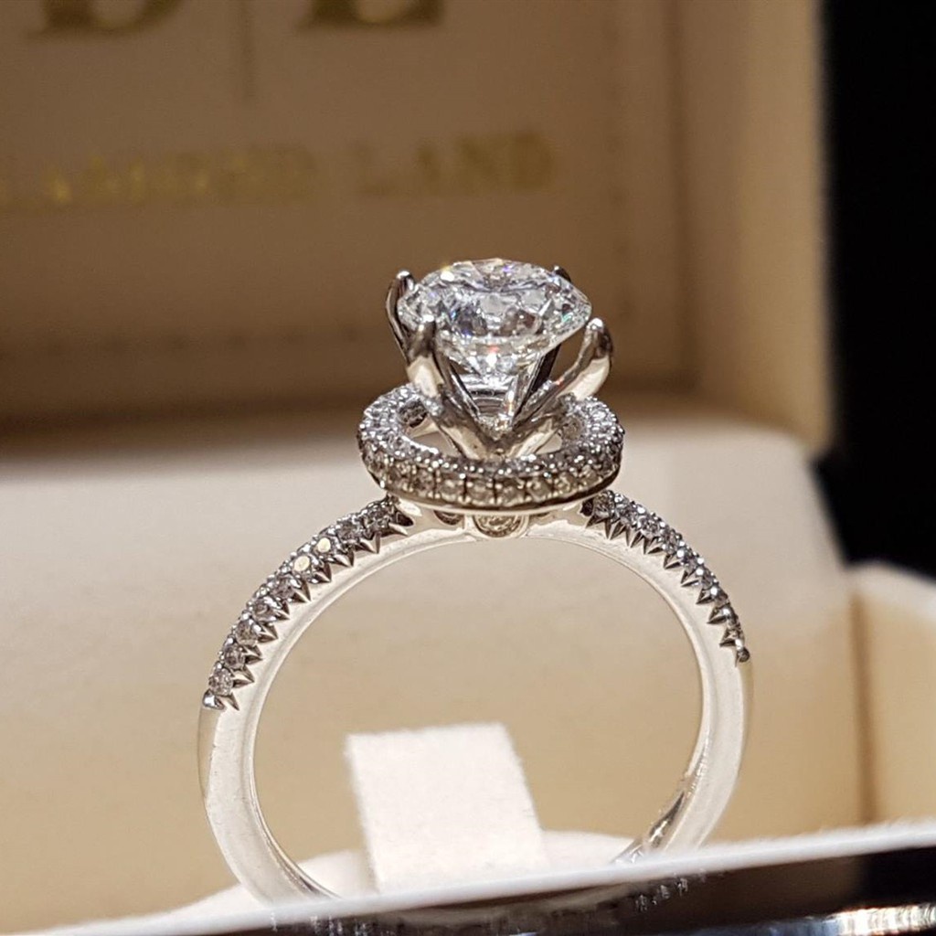 Pandora Cincin Sterling Silver 925 Dengan Cubic Zirconia Untuk Wanita