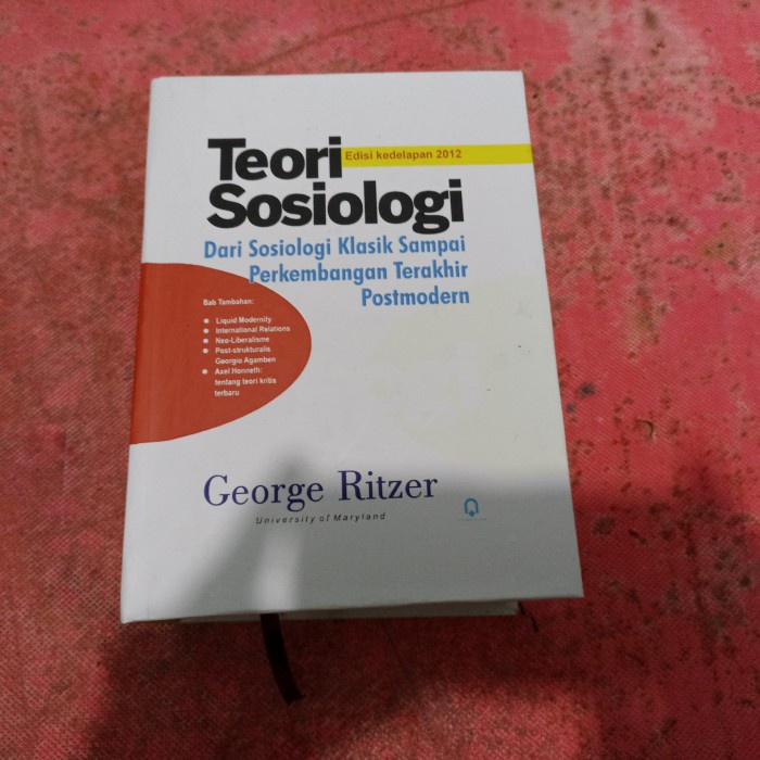 

HOT SALE!!! TEORI SOSIOLOGI GEORGE RITZER TERLARIS
