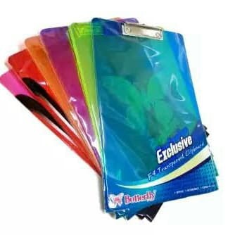 

Papan Jalan Ujian / Clip Board Butterfly F4 Transparent