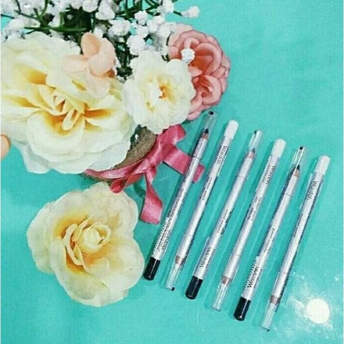 Wardah Eyeliner Pencil Black White Eye Liner Pensil Hitam Putih BARU Terlaris