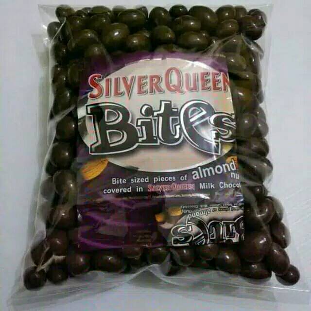 

Coklat silverQueen bites almond