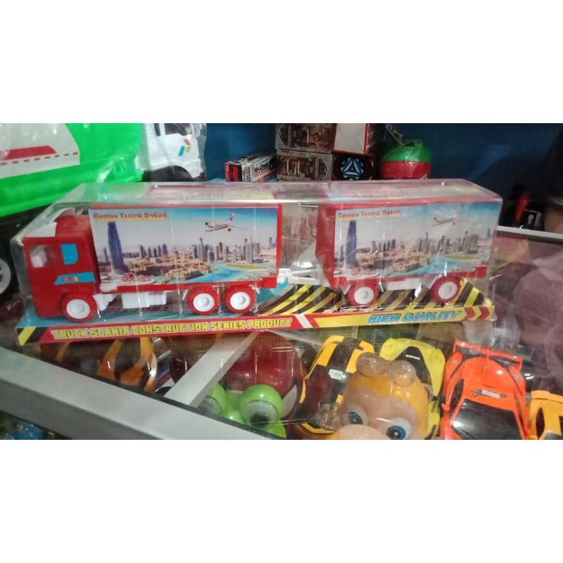 Mainan anak super truk box gandeng jsp 2076