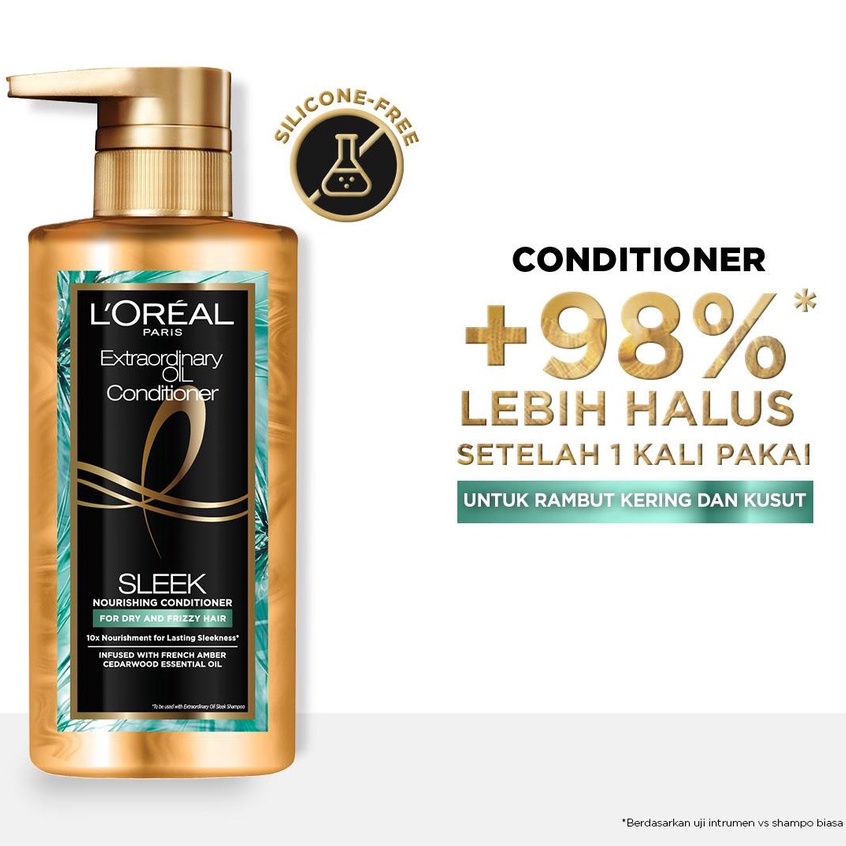 Loreal Elseve Extraordinary Oil Conditioner Sleek 440Ml