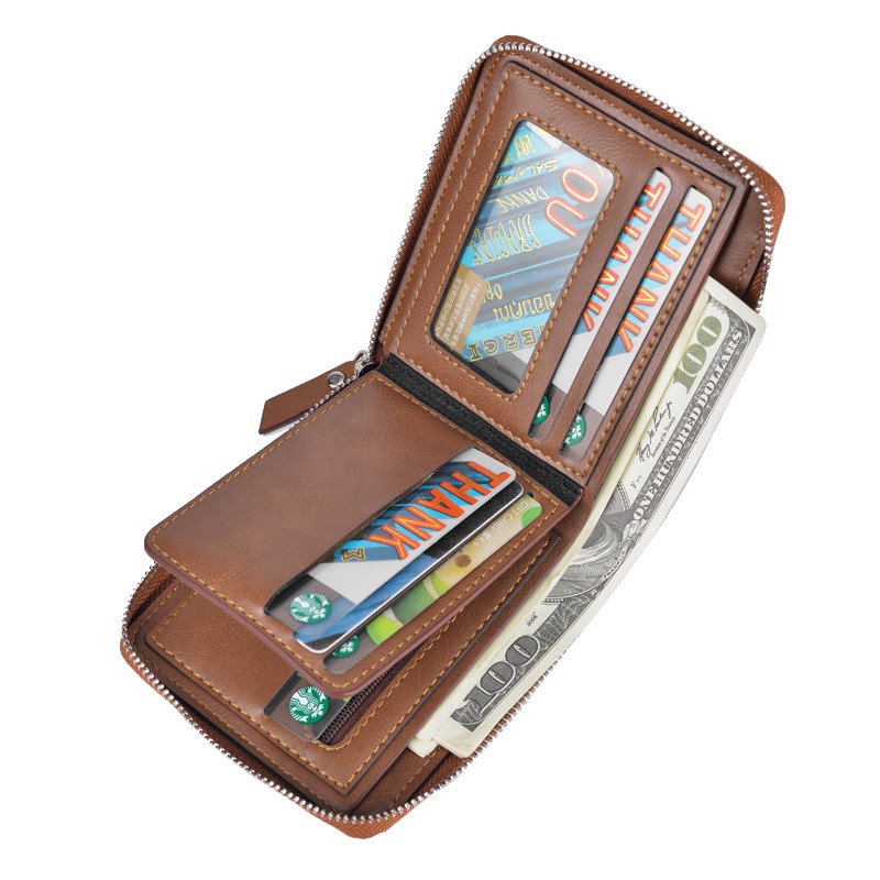 DOMPET PRIA RESLETING KULIT PU HIGH GRADE PREMIUM DEABOLAR ORIGINAL WALLET PURSE K3208-1