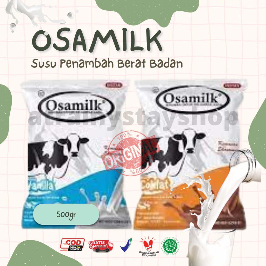 SUSU BUBUK OSAMILK ORI 100% SUSU PENGGEMUK BADAN PENAMBAH NAFSU MAKAN