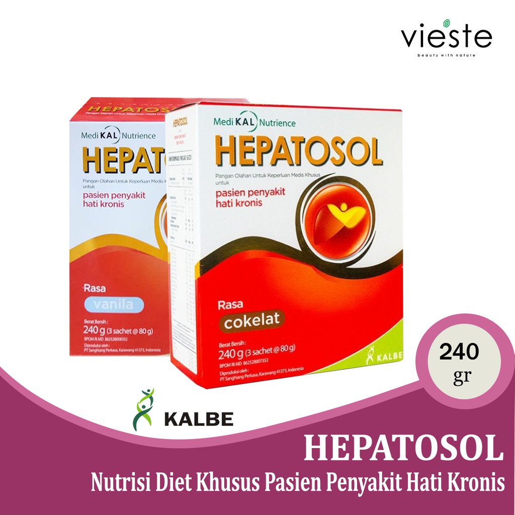 

HEPATOSOL - COKLAT & Vanila - Nutrisi Penderita Penyakit Hati Kronis