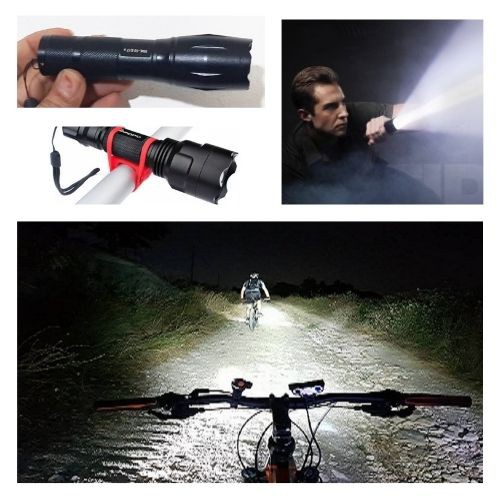 Lampu Senter E17s LED 3800 Lumens Zoom Sepeda 500 Meter 5 Mode 111107