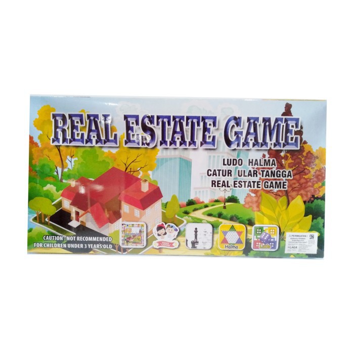 EJ - MAINAN REAL ESTATE GAME 5 IN 1 BOARD GAME