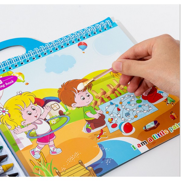 Buku Menggambar Anak / Buku Gambar Crayon 8pcs Cat Set Buku Mewarnai / Coloring Book