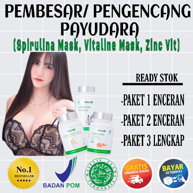 [TERLARIS] BREST PLUS+ / SUPLEMEN PEMBESAR PAYUDARA TIENS/ Pengencang payudara alami herbal/Nutrisi 