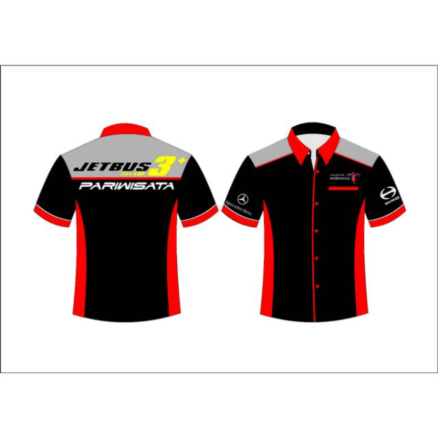 Baju bordir jet bus 3 .pariwisata.