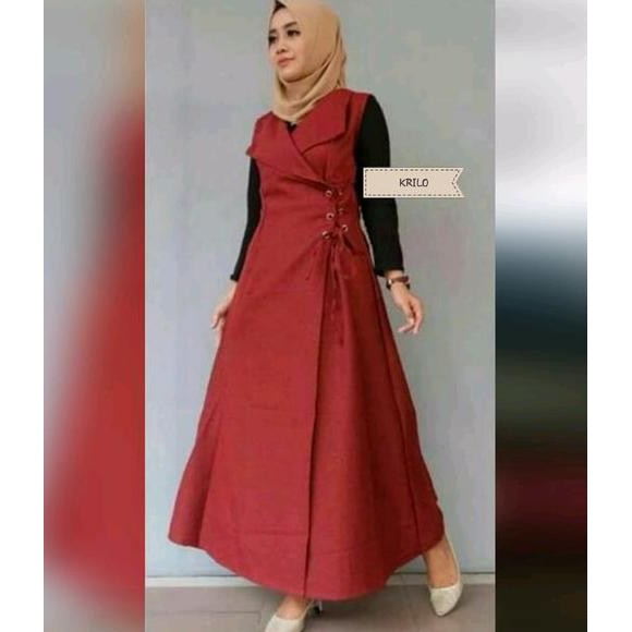 Recommended Sfs Krilo Katun Cardigan Long Cardi Outer Vest Lengan Panjang Simple Polos Elegan Pesta