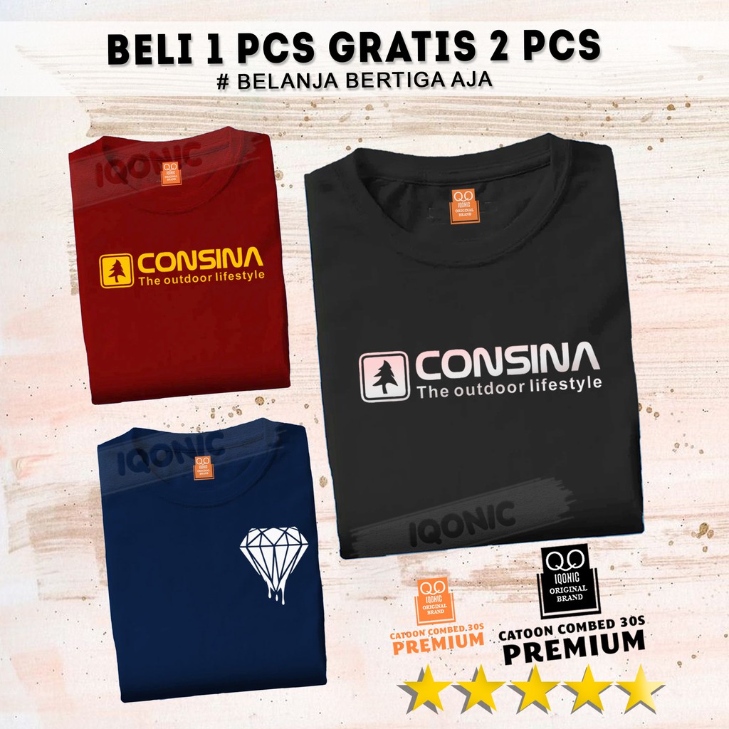 BELI 1 GRATIS 2 PCS - Kaos Distro Pria - Kaos Wanita - UNISEX - KatunTebal PREMIUM - CDC