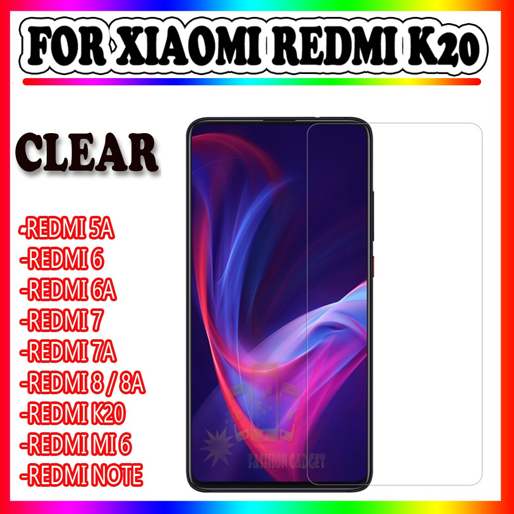 TEMPER GLASS XIAOMI REDMI 5A XIAOMI REDMI 6 XIAOMI REDMI 6A XIAOMI REDMI 7 XIAOMI REDMI 7A XIAOMI REDMI 8 XIAOMI REDMI 8A XIAOMI REDMI K20 XIAOMI REDMI NOTE ANTI GORES KACA TEMPER GLASS