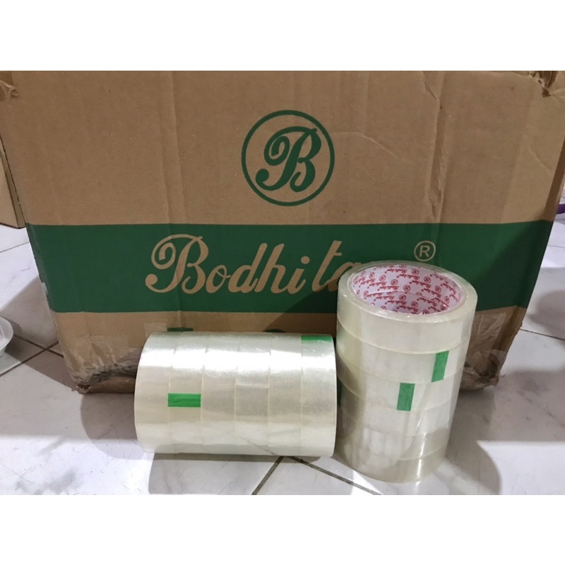 

ISOLASI/LAKBAN/SOLATIP/TAPE BENING BODHI TAPE 1 INCH (24 MM)PER DUS